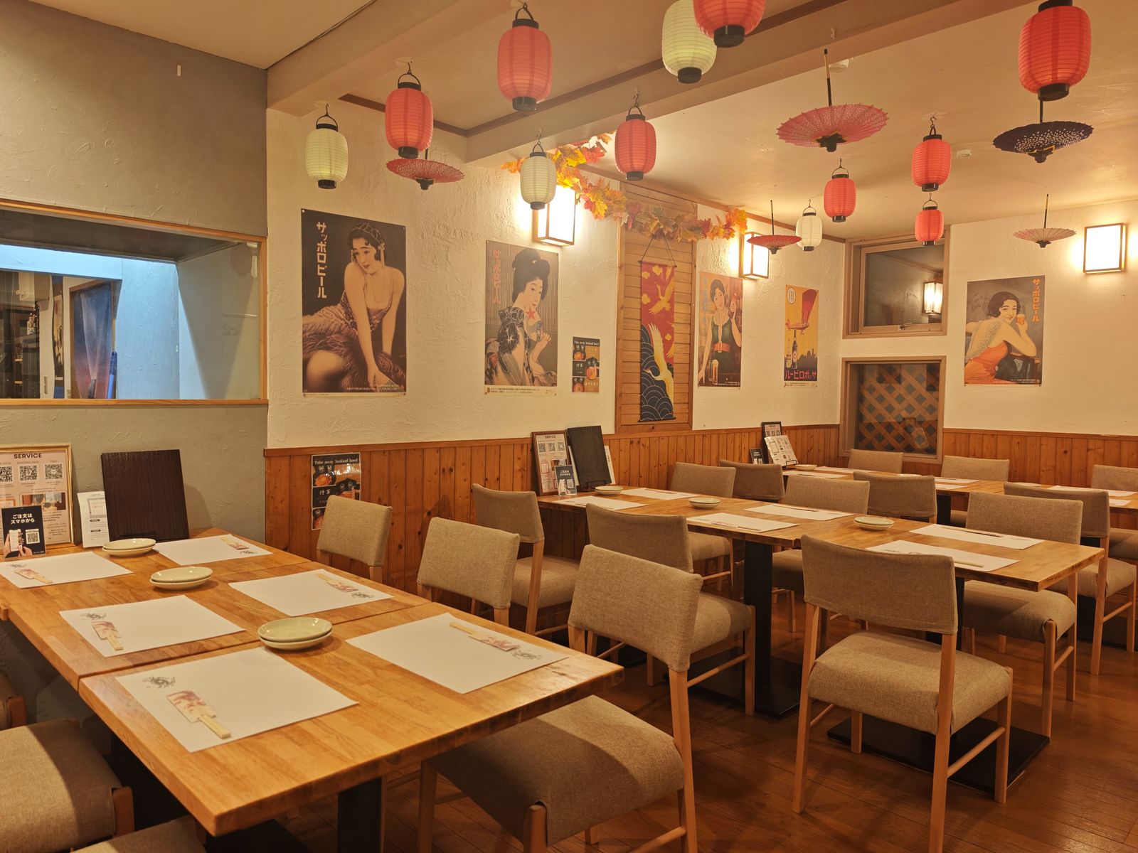 Dining room of DASHIDO NISEKO — seats up to 80